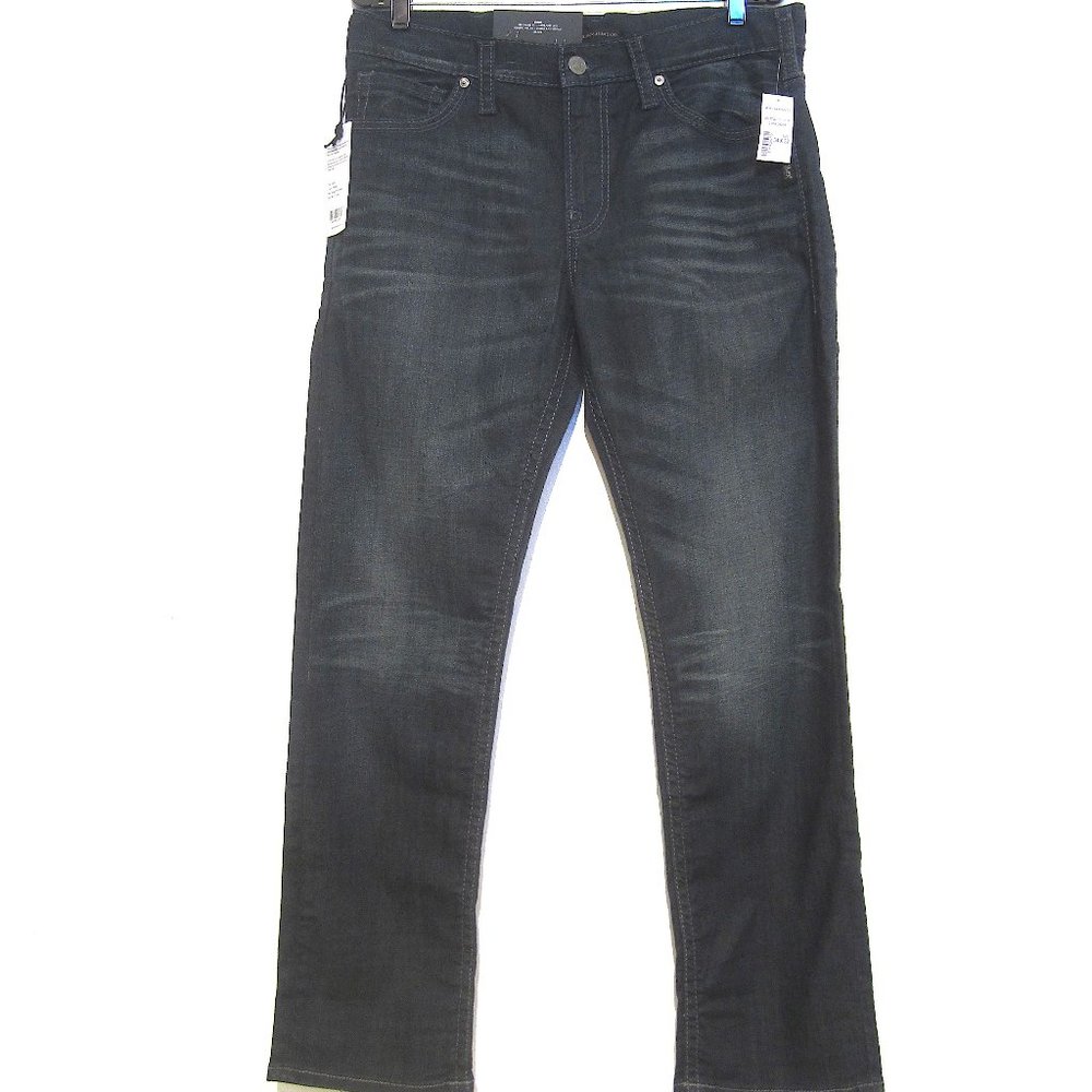 Silver Jeans Co. 34 x 32, Men's Eddie Relaxed Fit Tapered Leg, New, color Indigo